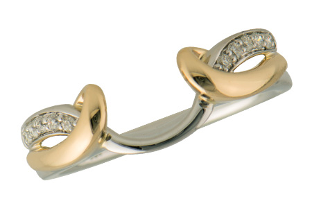 A188-55935: ENHANCER WG RING/YG TRIM .10 TW