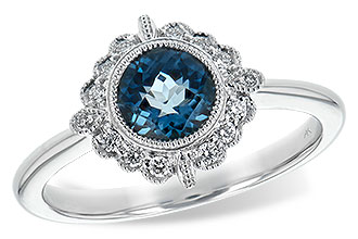 A189-46853: LDS RG .93 BLUE TOPAZ 1.05 TGW