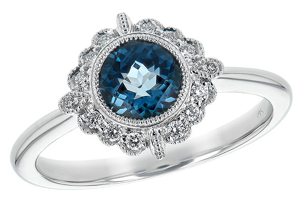 A189-46853: LDS RG .93 BLUE TOPAZ 1.05 TGW