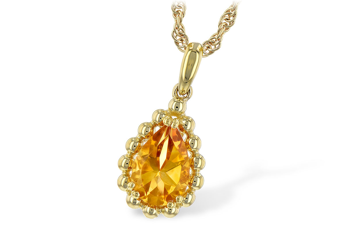 A189-49617: NECKLACE 1.06 CT CITRINE