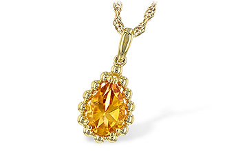 A189-49617: NECKLACE 1.06 CT CITRINE