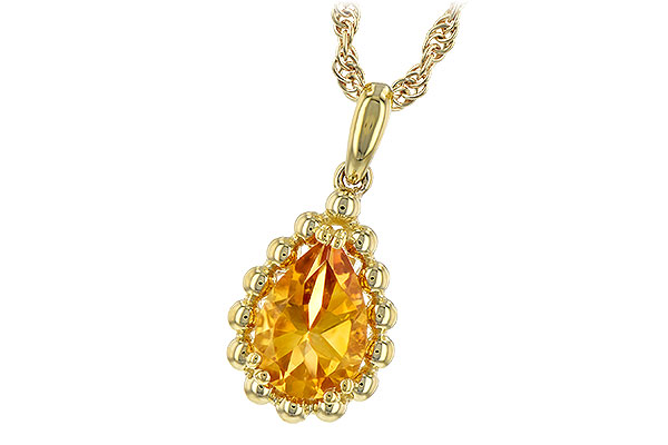 A189-49617: NECKLACE 1.06 CT CITRINE