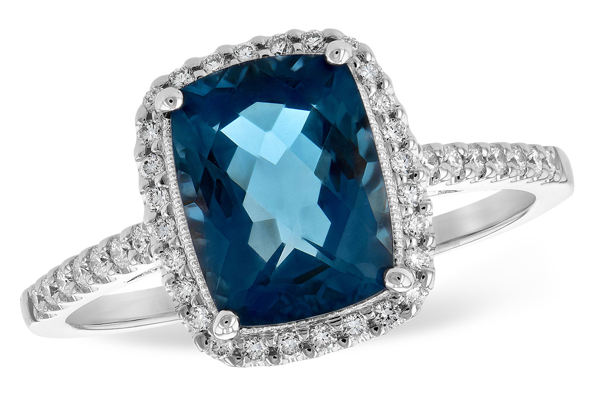 A189-54171: LDS RG 2.42 LONDON BLUE TOPAZ 2.62 TGW