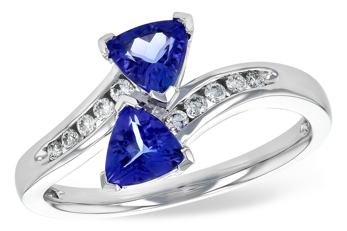 A190-36908: LDS RG .77 TW TANZANITE .90 TGW