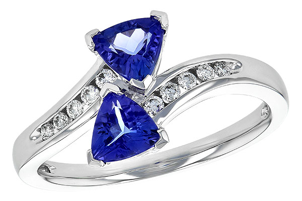 A190-36908: LDS RG .77 TW TANZANITE .90 TGW