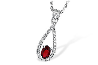 A190-38671: NECK .50 RUBY .74 TGW