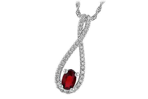 A190-38671: NECK .50 RUBY .74 TGW