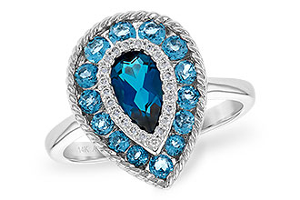 A190-40535: LDS RG 1.52 TW BLUE TOPAZ 1.60 TGW