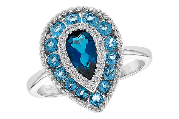 A190-40535: LDS RG 1.52 TW BLUE TOPAZ 1.60 TGW