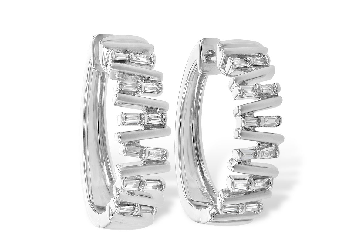 A190-41444: EARR .30 TW BAGUETTE DIAS