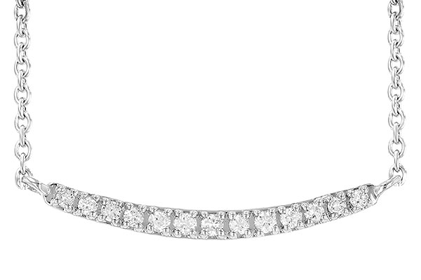 A190-42317: NECKLACE .10 TW (13 STONES)