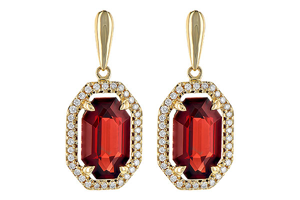 A190-42335: EARR 3.30 TW GARNET 3.49 TGW