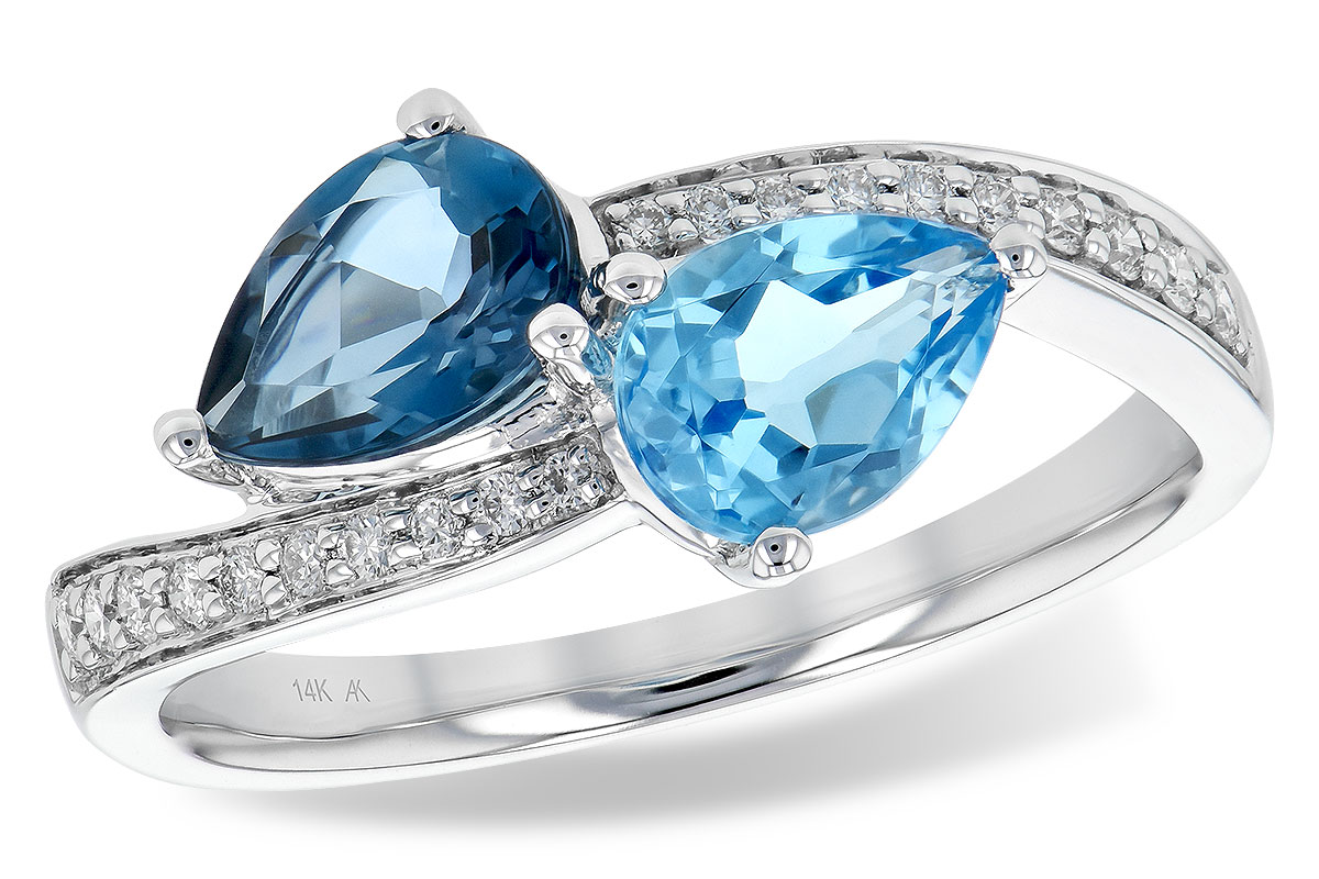 A190-43235: LDS RG 1.52 BLUE TOPAZ 1.66 TGW