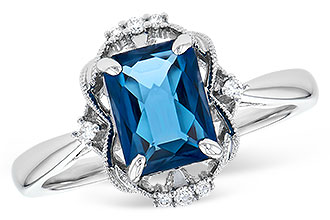 A273-12308: LDS RG 1.70 LONDON BLUE TOPAZ 1.76 TGW