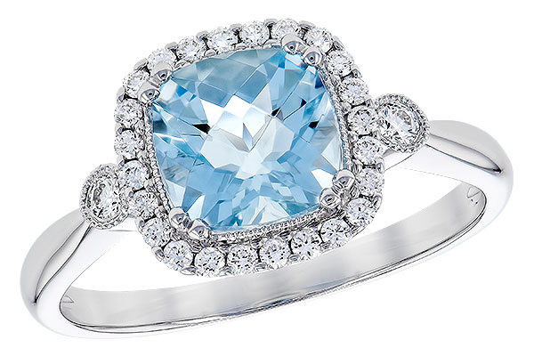 A274-00471: LDS RG 1.23 AQUAMARINE 1.40 TGW (7MM AQUA)