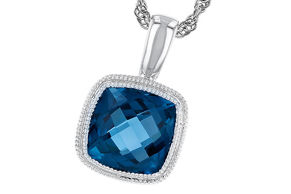 A274-05008: NECKLACE 1.10 CT LONDON BLUE TOPAZ