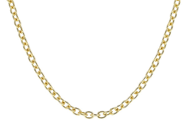 A274-06853: CABLE CHAIN (24", 1.3MM, 14KT, LOBSTER CLASP)