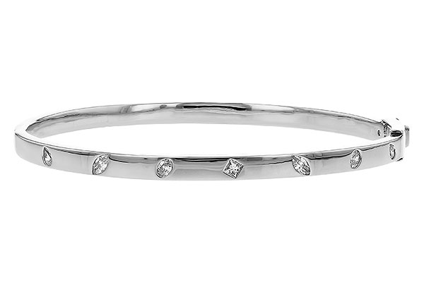 A274-06862: BANGLE .35 TW FANCY CUT DIAMONDS