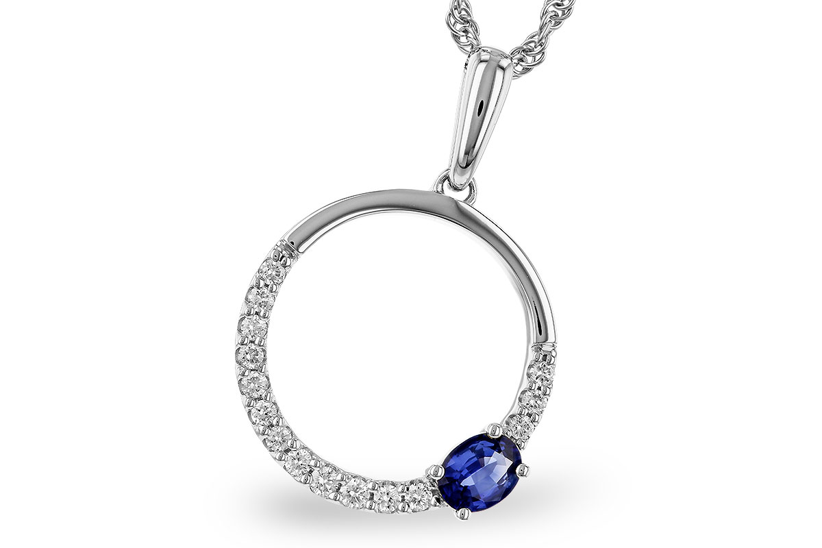 A274-94108: NECKLACE .28 SAPPHIRE .43 TGW