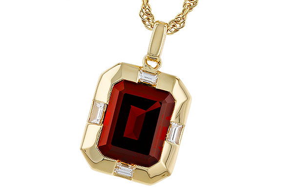A274-95062: NECKLACE 3.65 GARNET 3.82 TGW (10x8MM GAR)