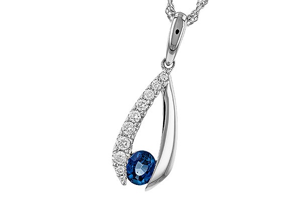 A274-96826: NECKLACE .38 SAPP .54 TGW (5x4 SAPP)