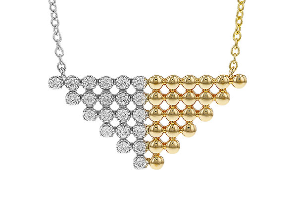 A274-96908: NECKLACE .37 TW (18")