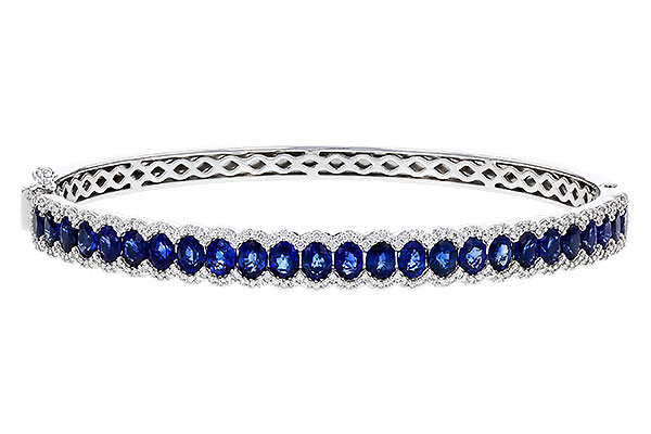 A274-98653: BANGLE 5.09 TW SAPPHIRE 5.65 TGW