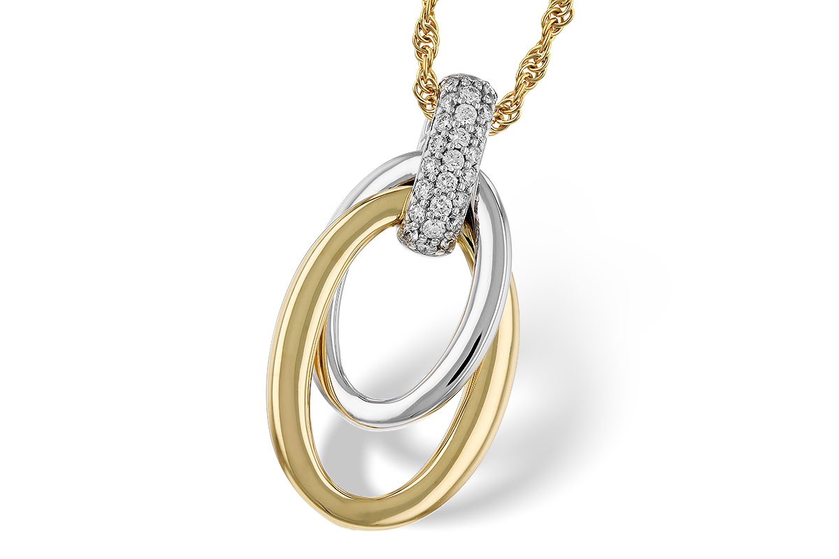 A274-99553: NECKLACE .15 TW