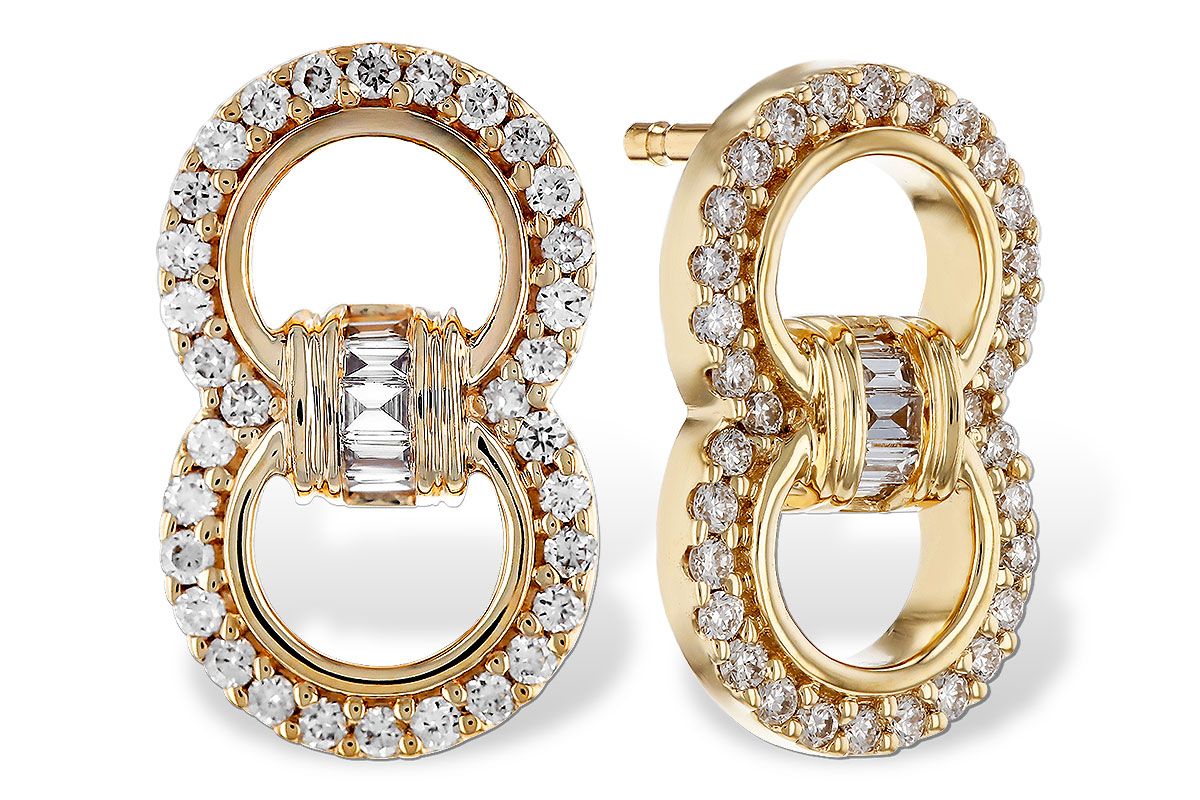 A275-82280: EARRINGS .05 TW BAGS .28 TW