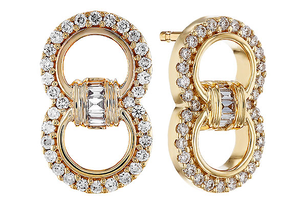 A275-82280: EARRINGS .05 TW BAGS .28 TW