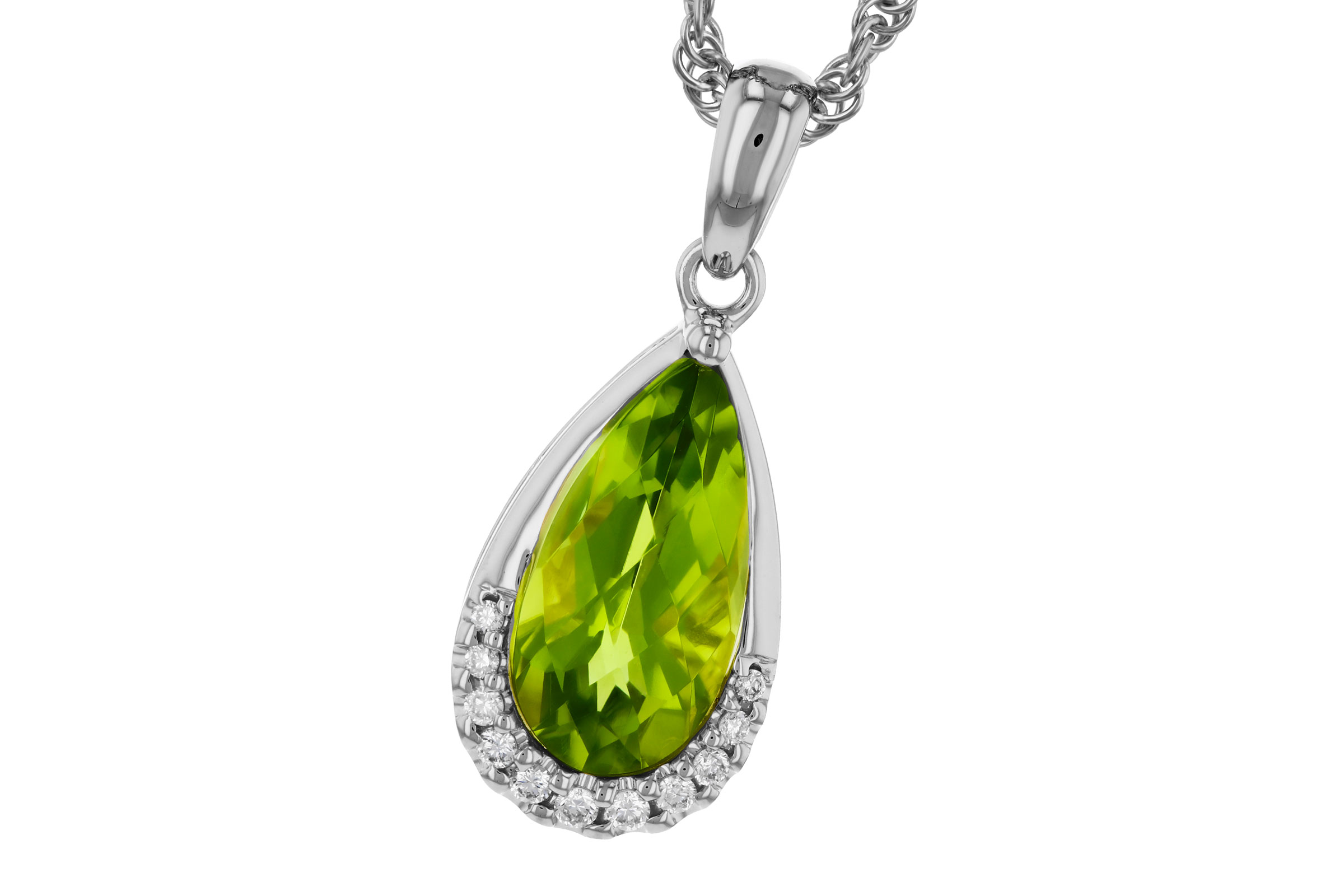 A275-84108: NECK 1.94 PERIDOT 2.00 TGW (12x6MM PS)