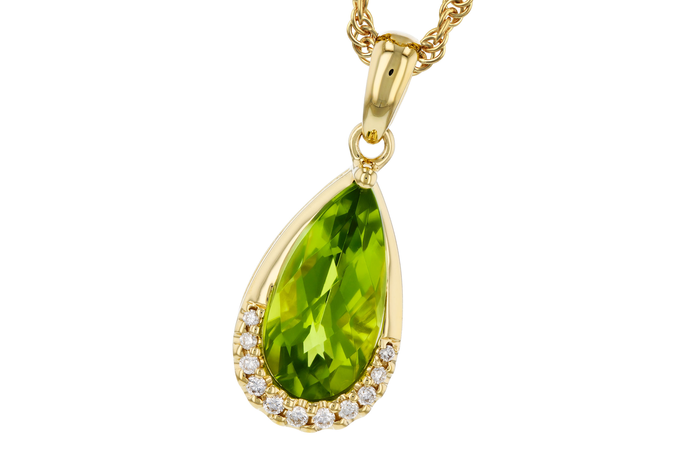 A275-84108: NECK 1.94 PERIDOT 2.00 TGW (12x6MM PS)