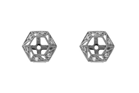 B000-45017: EARRING JACKETS .08 TW (FOR 0.50-1.00 CT TW STUDS)