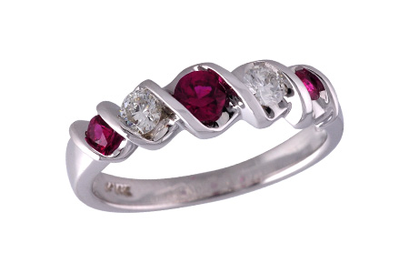 B093-10489: LDS WED RG .34 RUBY .58 TGW