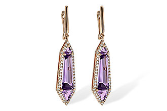 B190-36908: EARR 4.05 AMETHYST 4.47 TGW