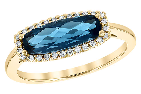 B190-41444: LDS RG 1.79 LONDON BLUE TOPAZ 1.90 TGW