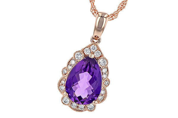 B190-44117: NECKLACE 1.53 AMETHYST 1.68 TGW