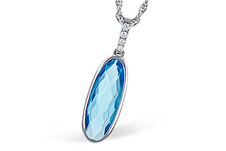 B273-12335: NECK 1.90 BLUE TOPAZ 1.93 TGW