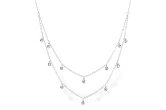 B274-01444: NECKLACE .22 TW (18 INCHES)