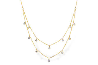 B274-01444: NECKLACE .22 TW (18 INCHES)