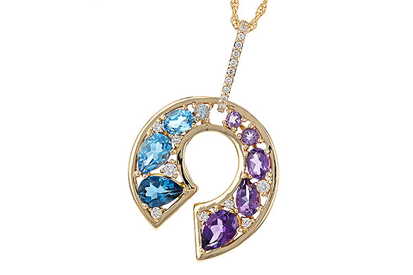 B274-95053: NECKLACE 1.77 SEMI-PREC (AMY & BT) 1.90 TGW