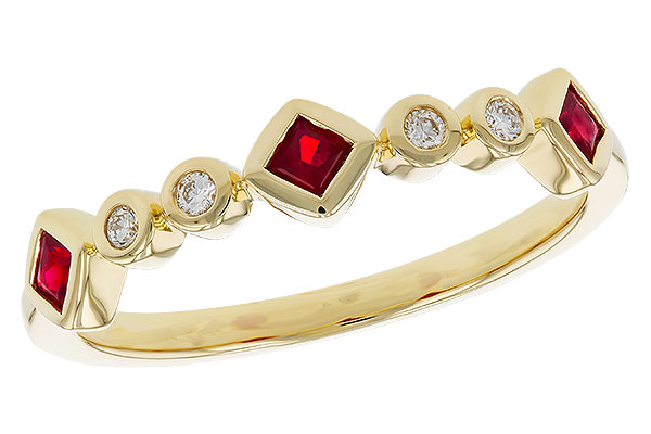 B274-95080: LDS WED RG .22 RUBY .27 TGW