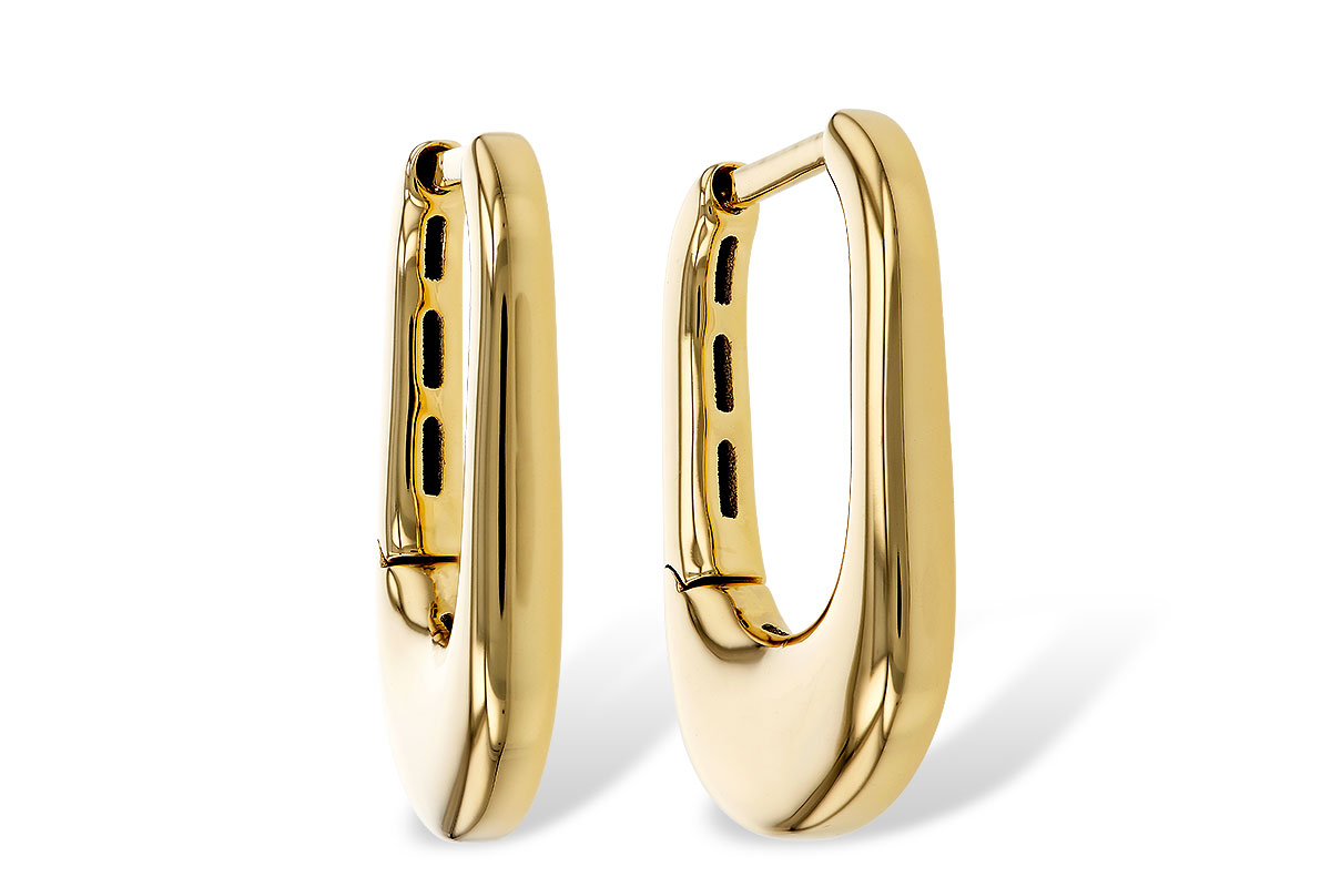 B274-98662: GOLD EARRINGS (18MM)