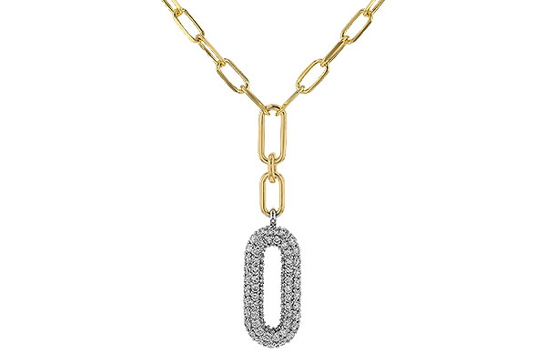 B274-98671: NECKLACE .96 TW (18")