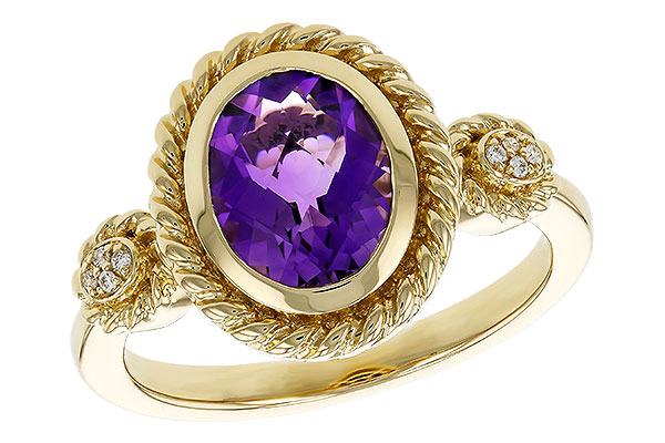 B274-99580: LDS RG 1.38 AMETHYST 1.40 TGW (9x7MM AMY)