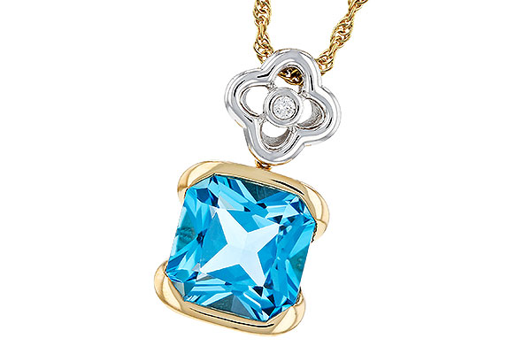 B275-82308: NECKLACE 3.50 BLUE TOPAZ 3.52 TGW (9MM BT)