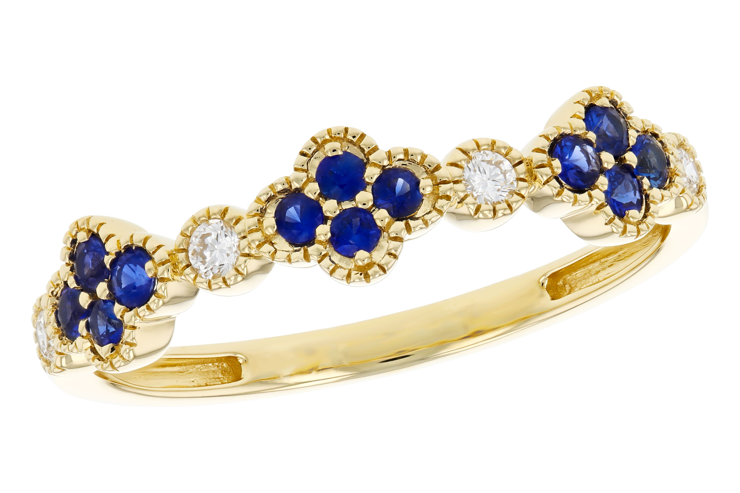 B275-85026: LDS WED RG .23 TW SAPPHIRE .31 TGW