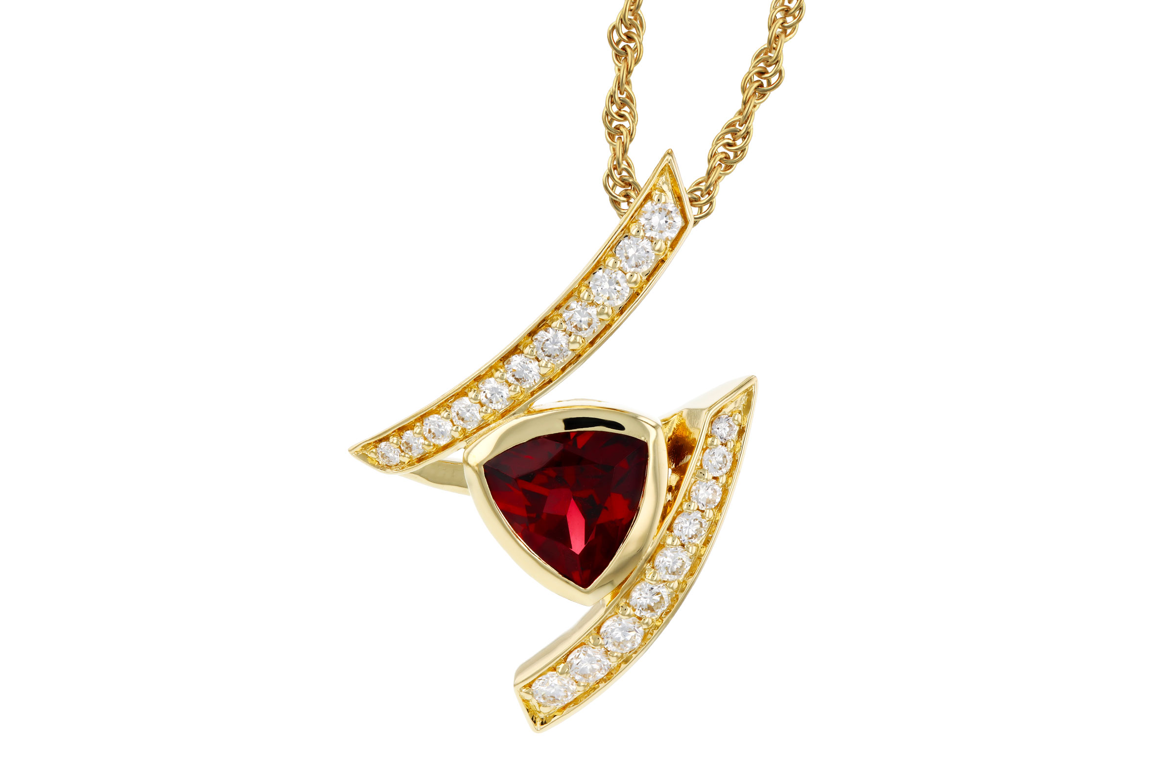 B275-85053: NECKLACE .84 GARNET 1.03 TGW (6MM GAR)