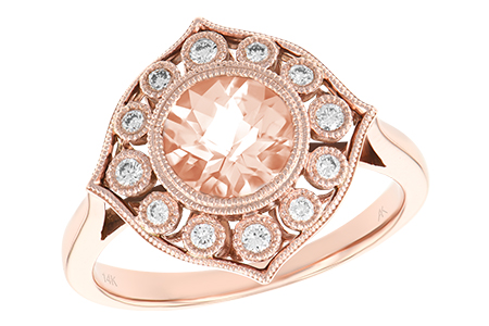 C188-58662: LDS RG .90 MORGANITE 1.05 TW