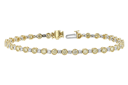 C188-63198: BRACELET 2.22 YELLOW DIA 3.04 TW